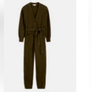 NWT Alex Mill cashmere jumpsuit in olive XS